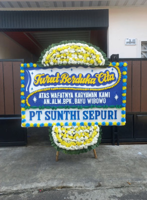 Papan Bunga Duka di Morobongo